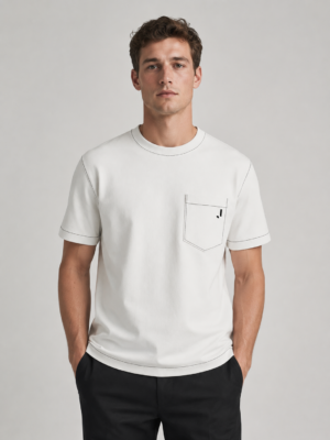 Jorj Classic Contrast T-Shirt White