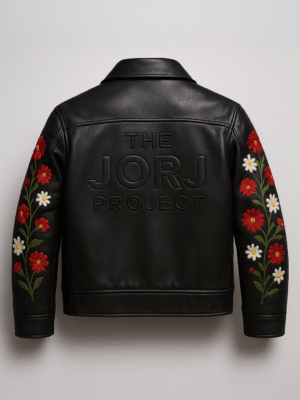 Jorj Leather Floral Jacket